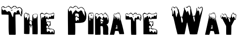 Font : DeepFreeze Custom Text : The Pirate Way Test your own text here Click to download or to view this font on a tshirt that can be custom printed in Bali