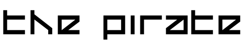 Font : Delta-Ray Custom Text : The Pirate Way Test your own text here Click to download or to view this font on a tshirt that can be custom printed in Bali