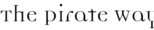 Font : DemocraticaRegular Custom Text : The Pirate Way Test your own text here Click to download or to view this font on a tshirt that can be custom printed in Bali