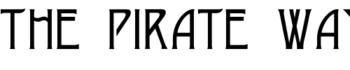 Font : DesdaC Custom Text : The Pirate Way Test your own text here Click to download or to view this font on a tshirt that can be custom printed in Bali
