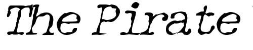Font : Detective-BoldItalic Custom Text : The Pirate Way Test your own text here Click to download or to view this font on a tshirt that can be custom printed in Bali