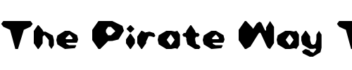 Font : Detonator-Condensed Custom Text : The Pirate Way Test your own text here Click to download or to view this font on a tshirt that can be custom printed in Bali