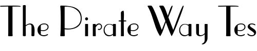 Font : DeusenburgSSK Custom Text : The Pirate Way Test your own text here Click to download or to view this font on a tshirt that can be custom printed in Bali