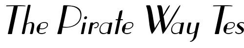 Font : DeusenburgSSK-Italic Custom Text : The Pirate Way Test your own text here Click to download or to view this font on a tshirt that can be custom printed in Bali