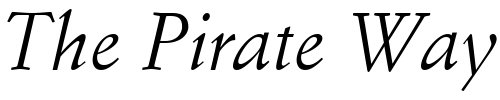 Font : Deutch-SSi-Italic Custom Text : The Pirate Way Test your own text here Click to download or to view this font on a tshirt that can be custom printed in Bali