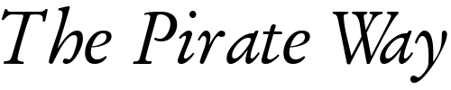 Font : DeutchGaramondOSSSK-Italic Custom Text : The Pirate Way Test your own text here Click to download or to view this font on a tshirt that can be custom printed in Bali