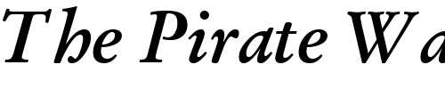 Font : DeutchGaramondSSK-Bold-Italic Custom Text : The Pirate Way Test your own text here Click to download or to view this font on a tshirt that can be custom printed in Bali