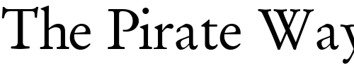 Font : DeutchGaramondSSK-Regular Custom Text : The Pirate Way Test your own text here Click to download or to view this font on a tshirt that can be custom printed in Bali