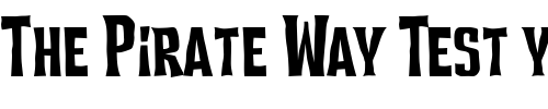 Font : Devil-Dog-BTN Custom Text : The Pirate Way Test your own text here Click to download or to view this font on a tshirt that can be custom printed in Bali