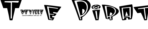 Font : Deville Custom Text : The Pirate Way Test your own text here Click to download or to view this font on a tshirt that can be custom printed in Bali