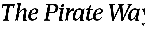 Font : Devin-SemiBold-Italic Custom Text : The Pirate Way Test your own text here Click to download or to view this font on a tshirt that can be custom printed in Bali