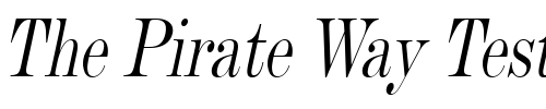 Font : Devine-Condensed-Italic Custom Text : The Pirate Way Test your own text here Click to download or to view this font on a tshirt that can be custom printed in Bali