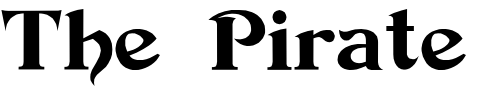 Font : Devinne-Swash Custom Text : The Pirate Way Test your own text here Click to download or to view this font on a tshirt that can be custom printed in Bali