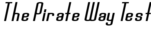 Font : Devon-Bold-Italic Custom Text : The Pirate Way Test your own text here Click to download or to view this font on a tshirt that can be custom printed in Bali