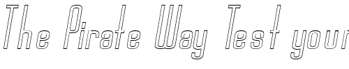Font : Devon-Hollow-Condensed-Italic Custom Text : The Pirate Way Test your own text here Click to download or to view this font on a tshirt that can be custom printed in Bali
