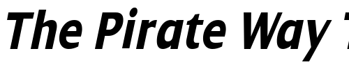 Font : Dialog-Cond-BoldItalic Custom Text : The Pirate Way Test your own text here Click to download or to view this font on a tshirt that can be custom printed in Bali