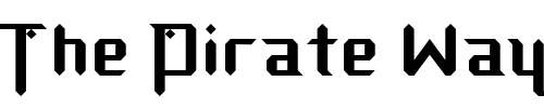 Font : Diamond-Fantasy-Normal Custom Text : The Pirate Way Test your own text here Click to download or to view this font on a tshirt that can be custom printed in Bali
