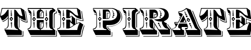 Font : DiamondInlay-Regular Custom Text : The Pirate Way Test your own text here Click to download or to view this font on a tshirt that can be custom printed in Bali