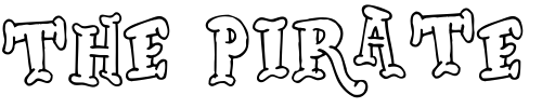 Font : DickwhippedLincoln Custom Text : The Pirate Way Test your own text here Click to download or to view this font on a tshirt that can be custom printed in Bali
