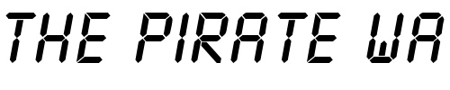 Font : DigitalDB-Italic Custom Text : The Pirate Way Test your own text here Click to download or to view this font on a tshirt that can be custom printed in Bali
