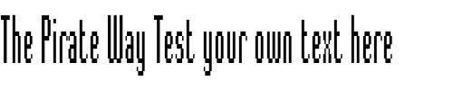 Font : Digitek-Plain Custom Text : The Pirate Way Test your own text here Click to download or to view this font on a tshirt that can be custom printed in Bali