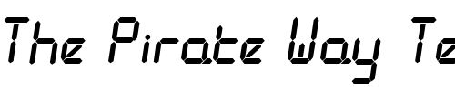 Font : Digitize-Regular Custom Text : The Pirate Way Test your own text here Click to download or to view this font on a tshirt that can be custom printed in Bali