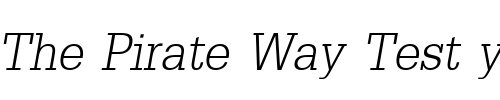 Font : DilleniaUPC-Italic Custom Text : The Pirate Way Test your own text here Click to download or to view this font on a tshirt that can be custom printed in Bali