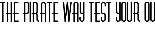 Font : Diner-Fatt Custom Text : The Pirate Way Test your own text here Click to download or to view this font on a tshirt that can be custom printed in Bali