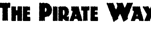 Font : DinosauriaCondensed-Normal Custom Text : The Pirate Way Test your own text here Click to download or to view this font on a tshirt that can be custom printed in Bali