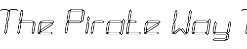 Font : Diodes-Light Custom Text : The Pirate Way Test your own text here Click to download or to view this font on a tshirt that can be custom printed in Bali