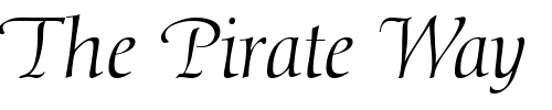 Font : DioscurSwash-RegularItalic-DB Custom Text : The Pirate Way Test your own text here Click to download or to view this font on a tshirt that can be custom printed in Bali