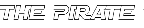 Font : Distant-Galaxy-AltOutline-Italic Custom Text : The Pirate Way Test your own text here Click to download or to view this font on a tshirt that can be custom printed in Bali