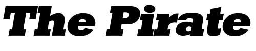 Font : Dolmen-Display-SSi-Italic Custom Text : The Pirate Way Test your own text here Click to download or to view this font on a tshirt that can be custom printed in Bali