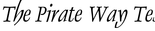 Font : Dolphin-Condensed-Italic Custom Text : The Pirate Way Test your own text here Click to download or to view this font on a tshirt that can be custom printed in Bali
