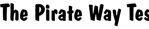 Font : DomBold-BT Custom Text : The Pirate Way Test your own text here Click to download or to view this font on a tshirt that can be custom printed in Bali