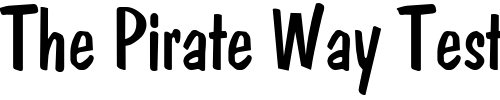 Font : DomCasual-DB Custom Text : The Pirate Way Test your own text here Click to download or to view this font on a tshirt that can be custom printed in Bali