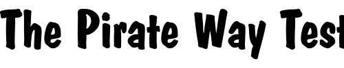 Font : DomCasualD-Bold Custom Text : The Pirate Way Test your own text here Click to download or to view this font on a tshirt that can be custom printed in Bali