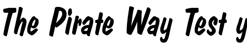 Font : DomCasualD-Italic Custom Text : The Pirate Way Test your own text here Click to download or to view this font on a tshirt that can be custom printed in Bali