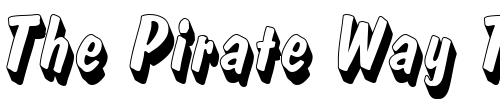 Font : DomCasualDBolItaSh1 Custom Text : The Pirate Way Test your own text here Click to download or to view this font on a tshirt that can be custom printed in Bali