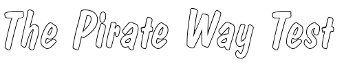 Font : DomCasualDRegItaOu1 Custom Text : The Pirate Way Test your own text here Click to download or to view this font on a tshirt that can be custom printed in Bali