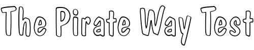 Font : DomCasualOutline-Regular Custom Text : The Pirate Way Test your own text here Click to download or to view this font on a tshirt that can be custom printed in Bali