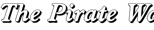 Font : DonBeckerShadow-BoldItalic Custom Text : The Pirate Way Test your own text here Click to download or to view this font on a tshirt that can be custom printed in Bali