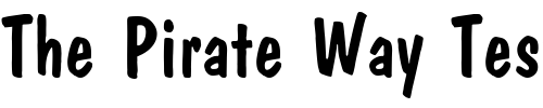 Font : DonCasualSWPlain Custom Text : The Pirate Way Test your own text here Click to download or to view this font on a tshirt that can be custom printed in Bali