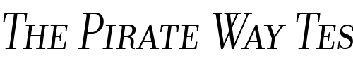 Font : Donatora-Display-SC-Italic Custom Text : The Pirate Way Test your own text here Click to download or to view this font on a tshirt that can be custom printed in Bali