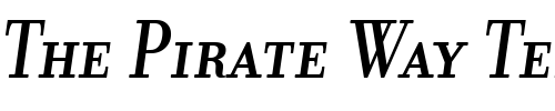 Font : Donatora-Medium-SC-Italic Custom Text : The Pirate Way Test your own text here Click to download or to view this font on a tshirt that can be custom printed in Bali