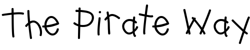 Font : Doodle-Crayon Custom Text : The Pirate Way Test your own text here Click to download or to view this font on a tshirt that can be custom printed in Bali