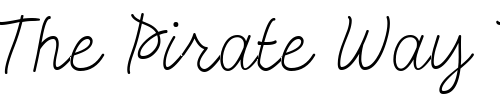 Font : Doodle-Cursive Custom Text : The Pirate Way Test your own text here Click to download or to view this font on a tshirt that can be custom printed in Bali