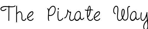 Font : Doodle-Journal Custom Text : The Pirate Way Test your own text here Click to download or to view this font on a tshirt that can be custom printed in Bali
