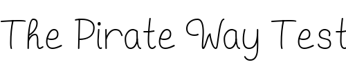 Font : Doodle-Script Custom Text : The Pirate Way Test your own text here Click to download or to view this font on a tshirt that can be custom printed in Bali