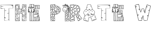 Font : Doodle-Zoo Custom Text : The Pirate Way Test your own text here Click to download or to view this font on a tshirt that can be custom printed in Bali